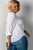 Ladies fashion plus size roll-sleeve with spike button detail v neckline with spike top