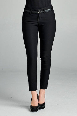 Ladies fashion belted bengali long pants