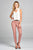 Ladies fashion belted bengali long pants