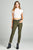 Ladies fashion belted bengali long pants