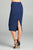 Ladies fashion ponte pencil midi skirt