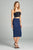 Ladies fashion ponte pencil midi skirt