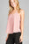 Ladies fashion plus size v-neck w/open back double strap detail woven cami top