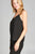 Ladies fashion plus size v-neck w/open back double strap detail woven cami top