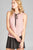Ladies fashion plus size sleeveless contrast self-tie wool dobby woven top