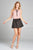 Ladies fashion plus size sleeveless contrast self-tie wool dobby woven top