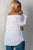 Ladies fashion plus size boho contemporary elastic off the shoulder top