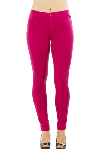 Ladies fashion stretch cotton blend leggings