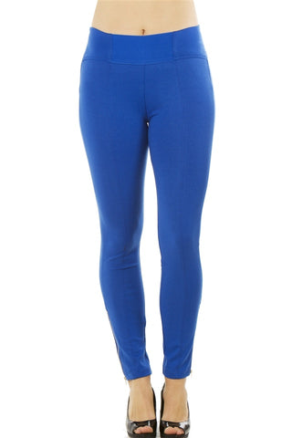 Ladies fashion stretch cotton blend leggings
