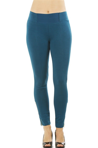 Ladies fashion stretch cotton blend leggings