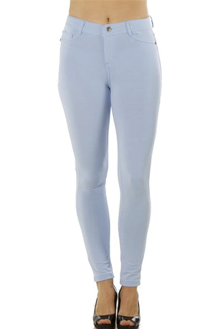 Ladies fashion stretch cotton blend leggings