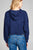 Ladies fashion plus size dropped long sleeve french terry hoodie top