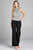 Ladies fashion leeveless neck and waist smocked detail stripe rayon spandex top