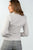 Ladies fashion grey double button down classic solid blazer