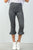 Ladies fashion all over pin stripes ruffle hem high waist culottes pants
