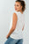 Ladies fashion round neckline "love someone" graphic side flowy tee