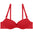 Ladies push up with underwire demi t-shirt bra