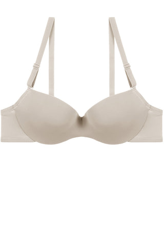 Ladies push up with underwire demi t-shirt bra