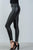 Ladies fashion knee panel ankle zipper moto skinny leggings