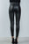 Ladies fashion knee panel ankle zipper moto skinny leggings