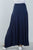Ladies fashion elastic waist band side slit long skirt