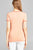 Ladies fashion plus size short sleeve v-neck strappy w/chocker cotton rayon spandex top