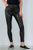 Ladies fashion mid-rise black tight ankle leggings