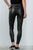 Ladies fashion mid-rise black tight ankle leggings