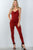 Ladies fashion low back cowl neck bodycon jumpsuit