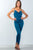 Ladies fashion low back cowl neck bodycon jumpsuit