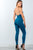 Ladies fashion low back cowl neck bodycon jumpsuit