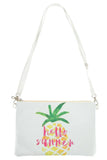 Hello summer pineapple pouch bag
