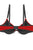 Ladies two tone tie up bra