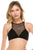 Ladies high-neck fishnet bralette