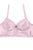 Ladies floral overlay long line bra w/underwire