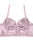 Ladies floral overlay long line bra w/underwire