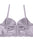 Ladies floral overlay long line bra w/underwire