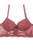 Ladies floral overlay long line bra w/underwire