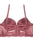 Ladies floral overlay long line bra w/underwire