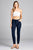 Ladies fashion waist drawstring elastic hem pants