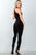 Ladies fashion zipper race back closure velvet choker jumpsuit