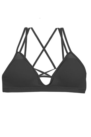 Ladies deep v-cut cageback design