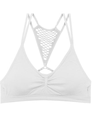 Ladies removable pads cage style back