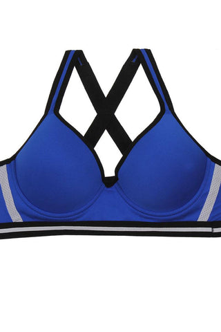 Ladies criss-cross straps gentle push up support