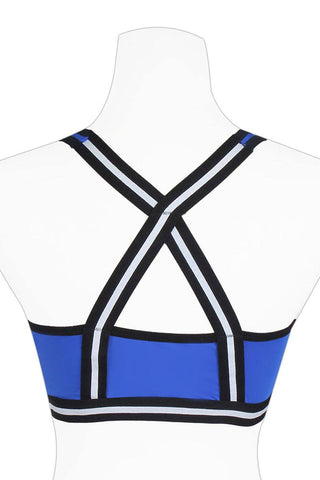 Ladies criss-cross straps gentle push up support