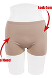 Ladies seamless shapewear boyshorts lasercut waistband