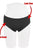 Ladies seamless shapewear brief lasercut waistband