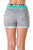 Ladies fashion french terry drawstring cuffed shorts with applique