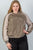 Ladies fashion plus size color block stand collar zipper long sleeve bomber jacket