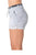 Ladies fashion french terry drawstring cuffed shorts with applique